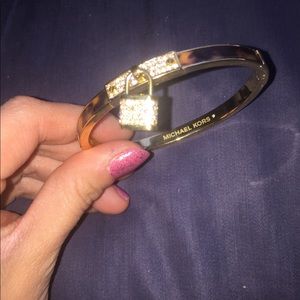 Michael Kors Hinge Leopard Bangle Bracelet MK